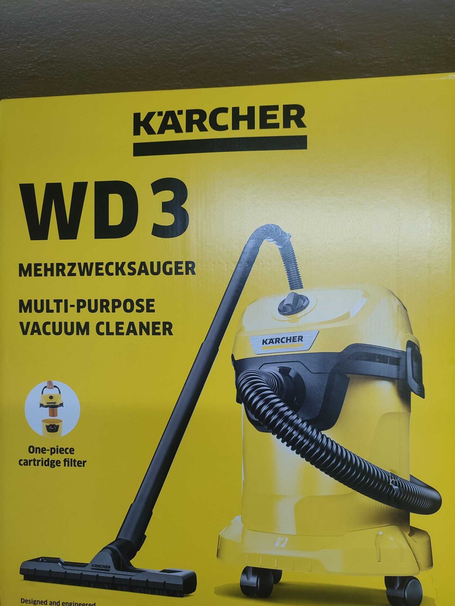 Odkurzacz Karcher WD 3 MV sucho-mokro Nowy i inne