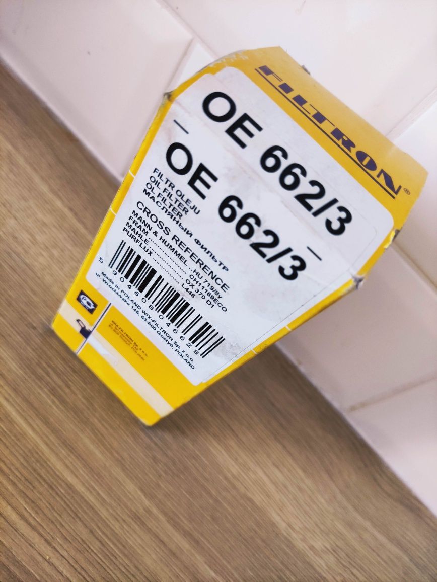 Nowy Filtron OE 662/3 Filtr oleju