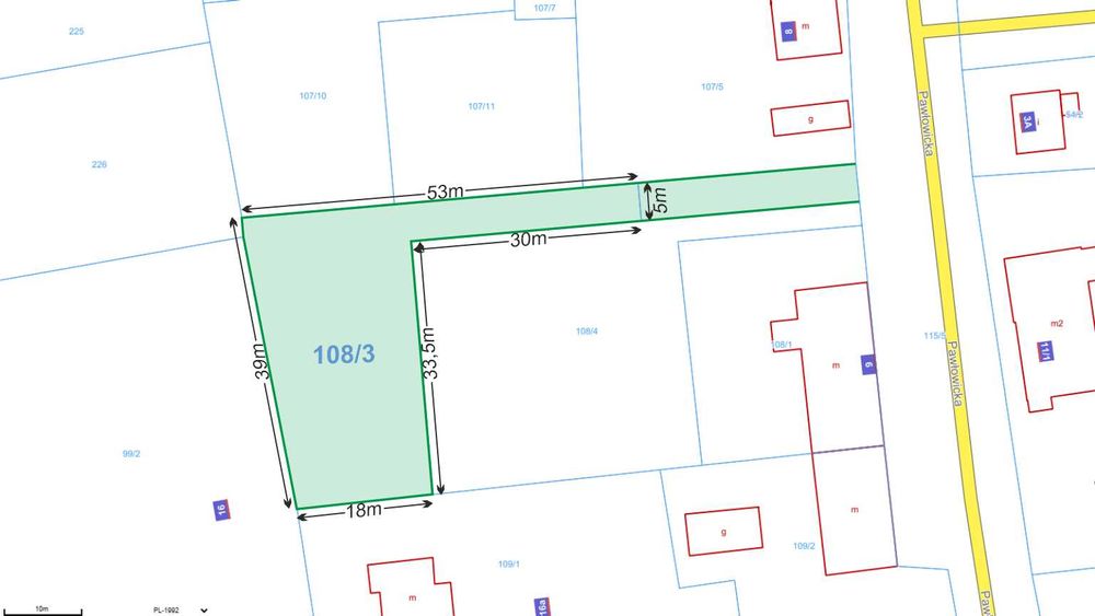 Działka budowlana Bytkowo 927 m², media, MPZP, blisko Poznania