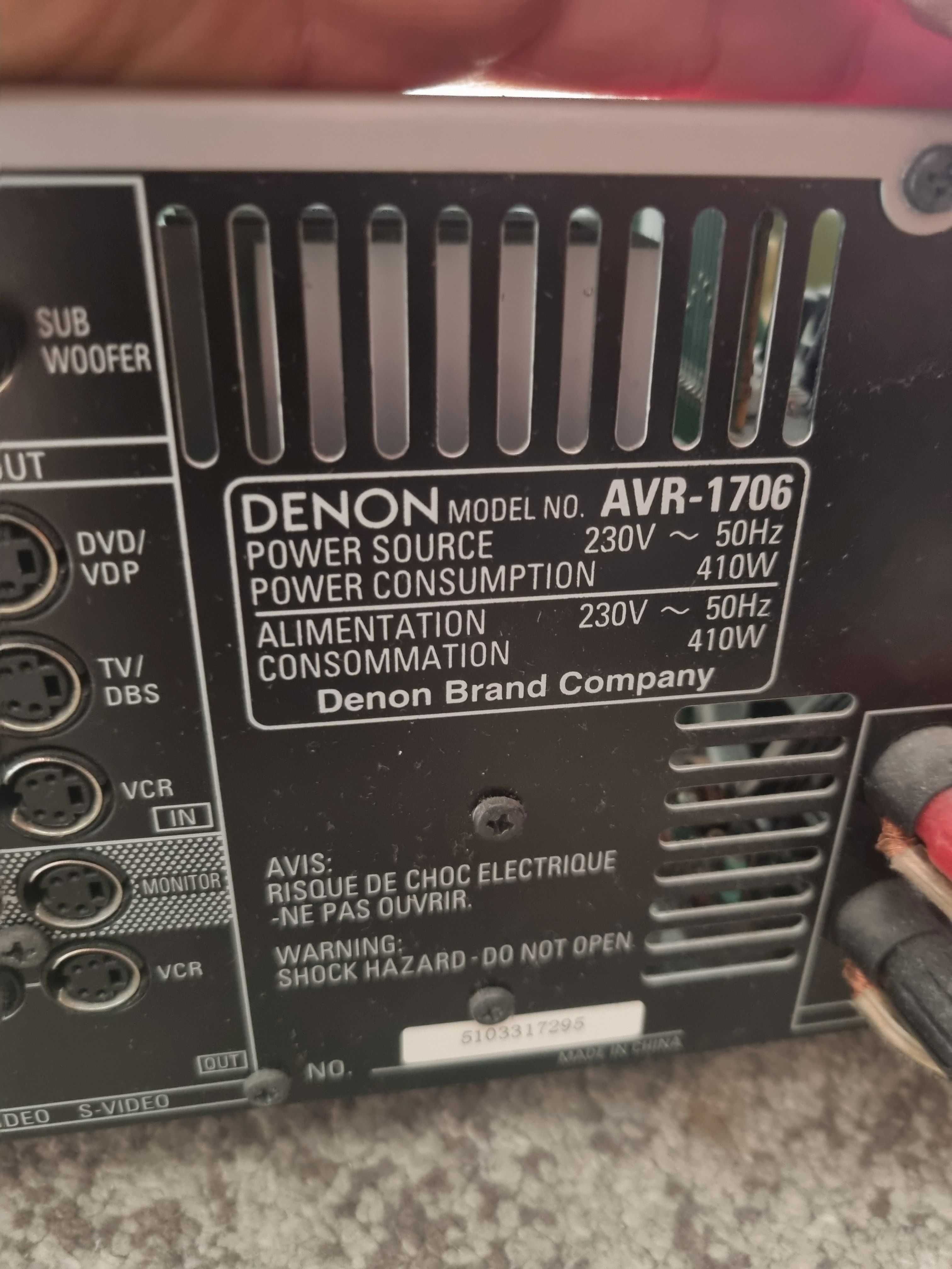 Zestaw Denon AVR 1706 + Tannoy m2 Shadow Beech x2