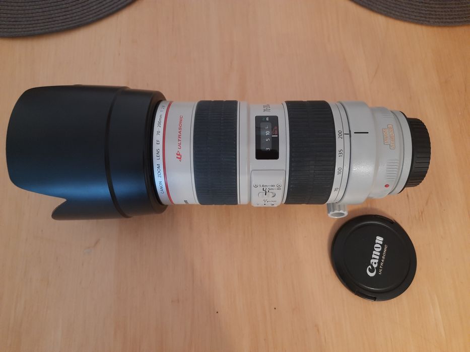 Obiektyw canon EF 70-200, f 2.8 L IS USM.