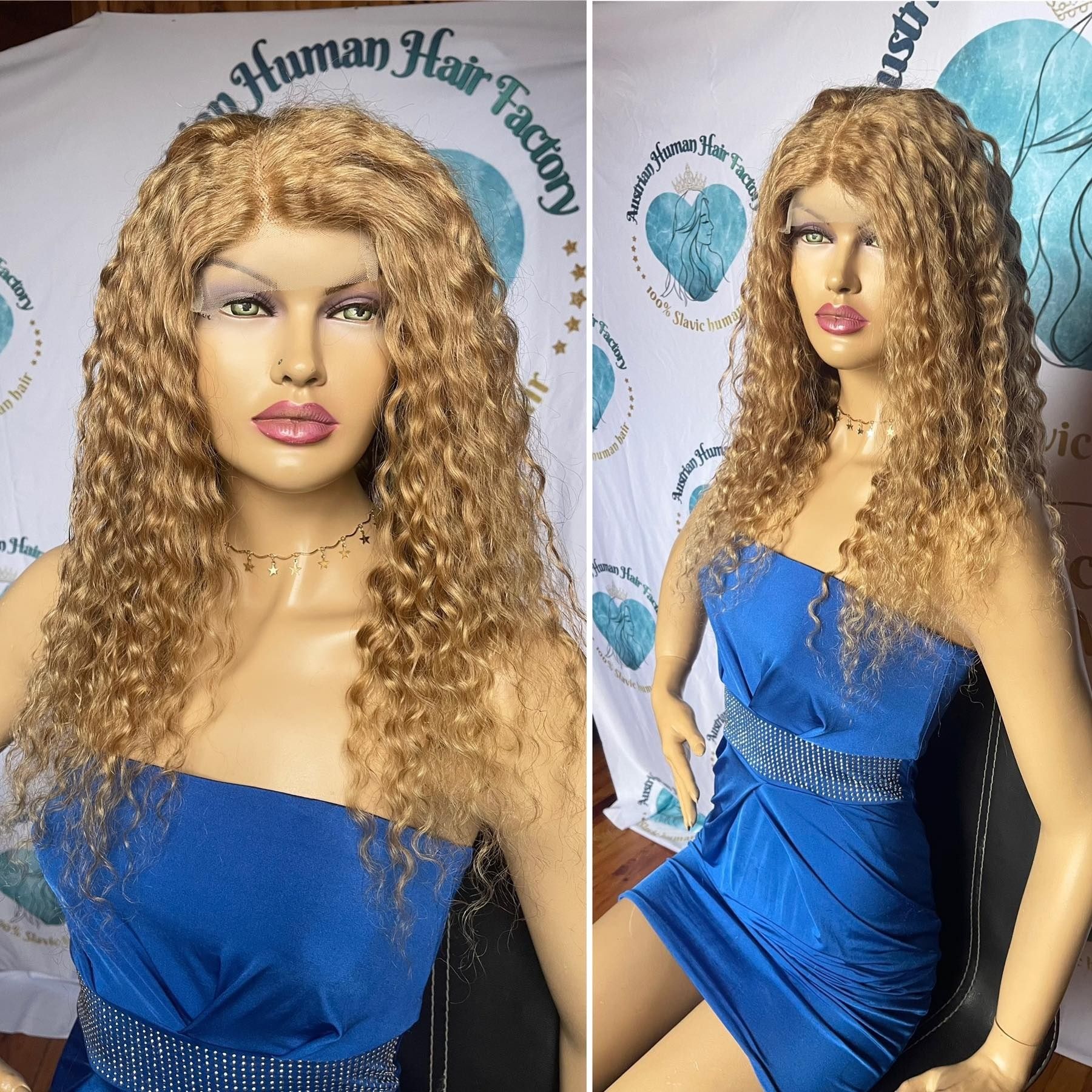 Натуральный парик имитация кожи славянские волосы локоны завивка блонд