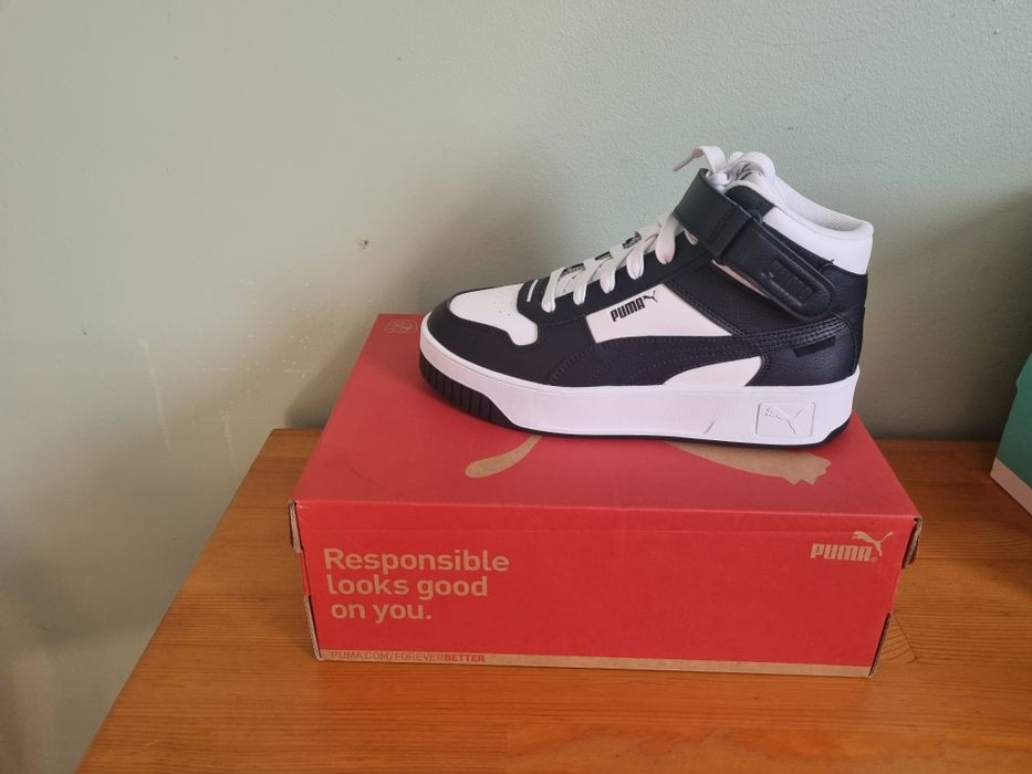 Buty nowe puma biało czarne