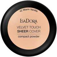 IsaDora Velvet Touch Sheer Cover Compact Powder 42 warm vanilla
