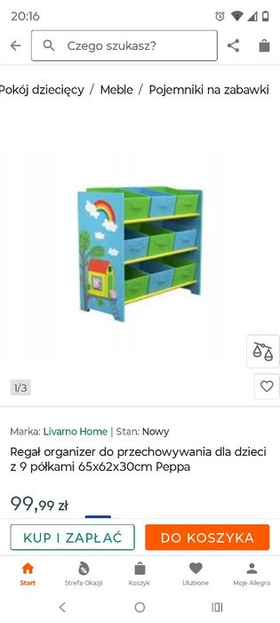 Sprzedam regał na zabawki