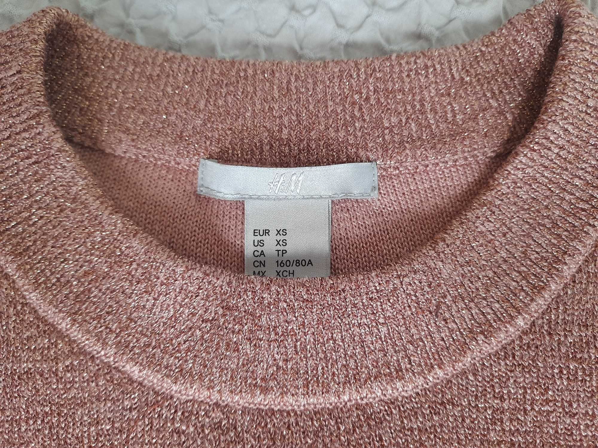 Sweterek bluzka elegancka H&M xs