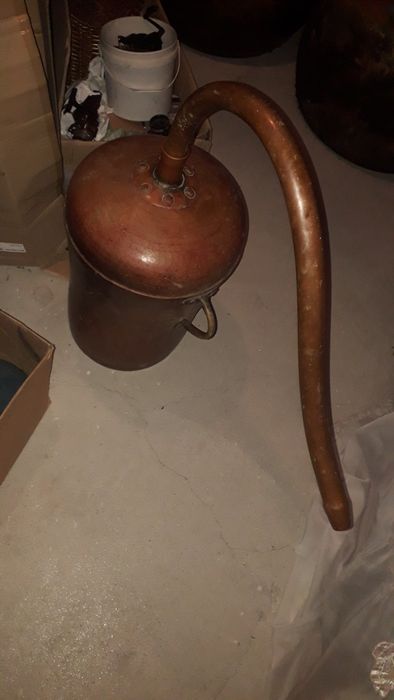 Peças em cobre de  alambique e outras
