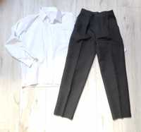 Biała koszula Louis Philippe plus czarne spodnie, r. 128