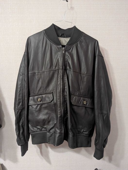 Шкіряна куртка бомбер  Італія  VERA PELLE  натуральна шкіра розмір XL