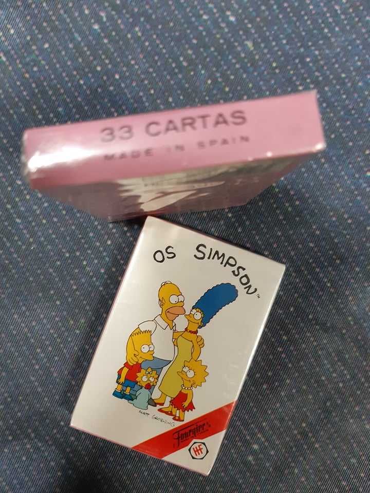 Baralho 33 cartas  Os Simpson 1991 selado.