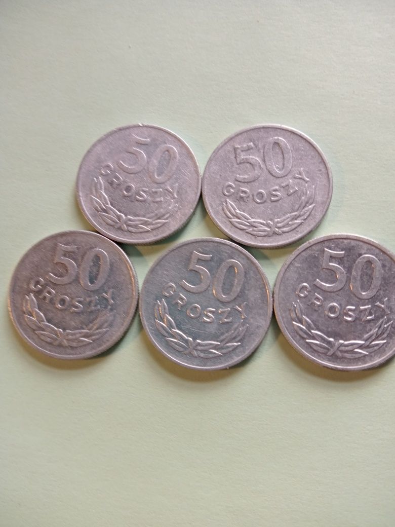 Monety 50 gr z PRLu z lat ,82-86.