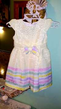 Нарядное платье Радуга Baby Rose (Турция), 2-3 года.