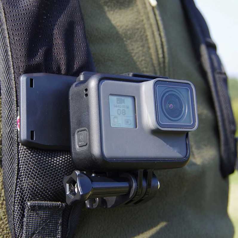 Поворотная прищепка на одежду/лямку рюкзака для экшн-камер GoPro