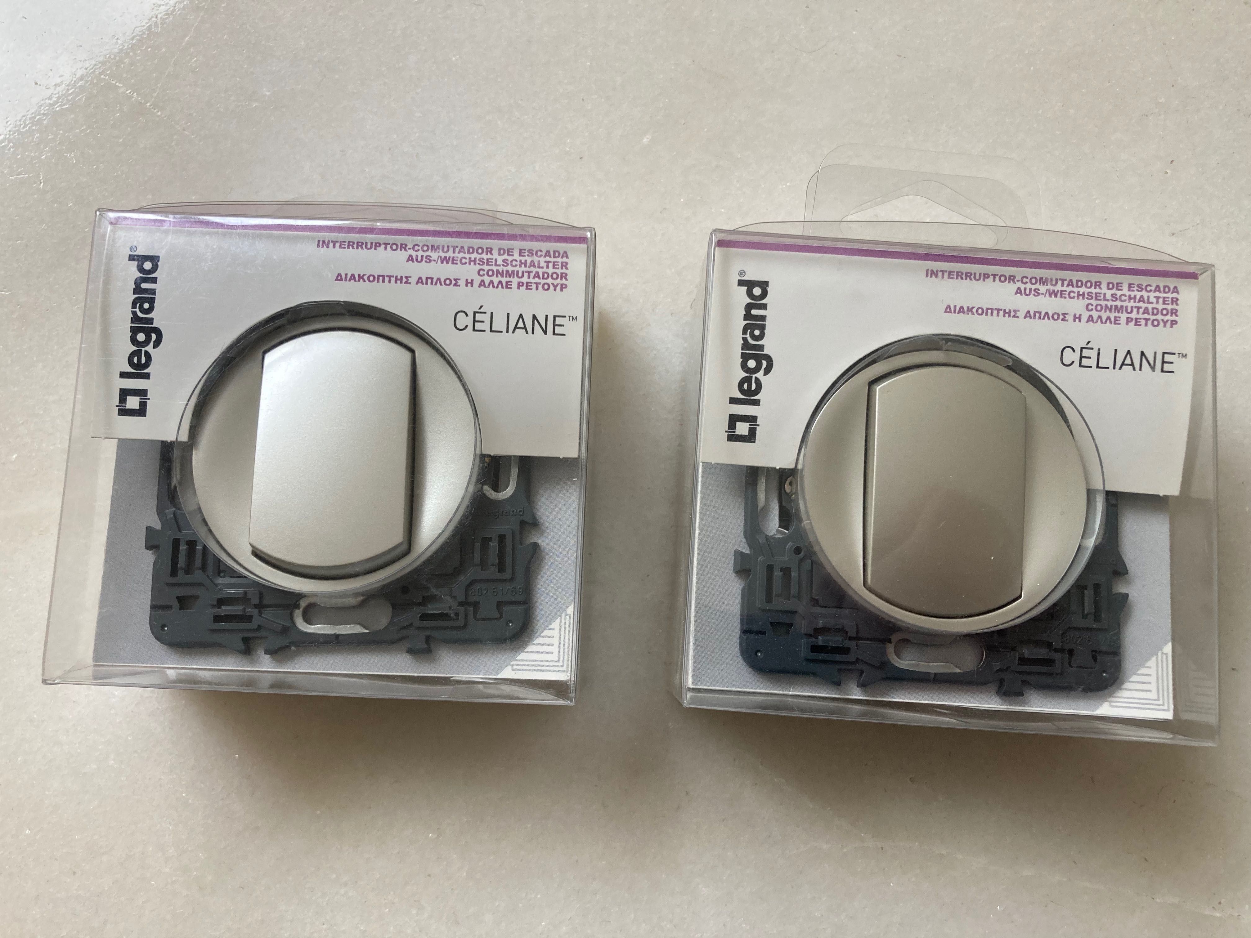 2 interruptores novos Legrand Celiane