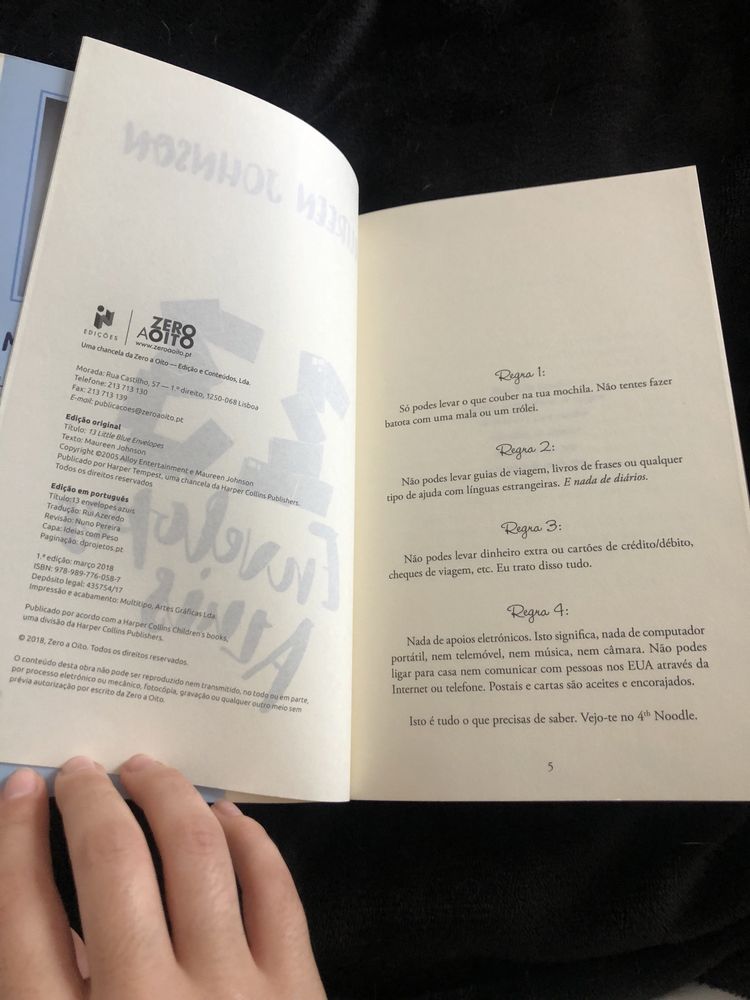 Livro 13 envelopes azuis maureen johnson