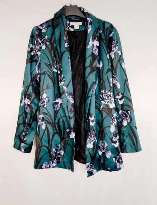 Marynarka H&M r 40 irysy satynowa poszukiwana