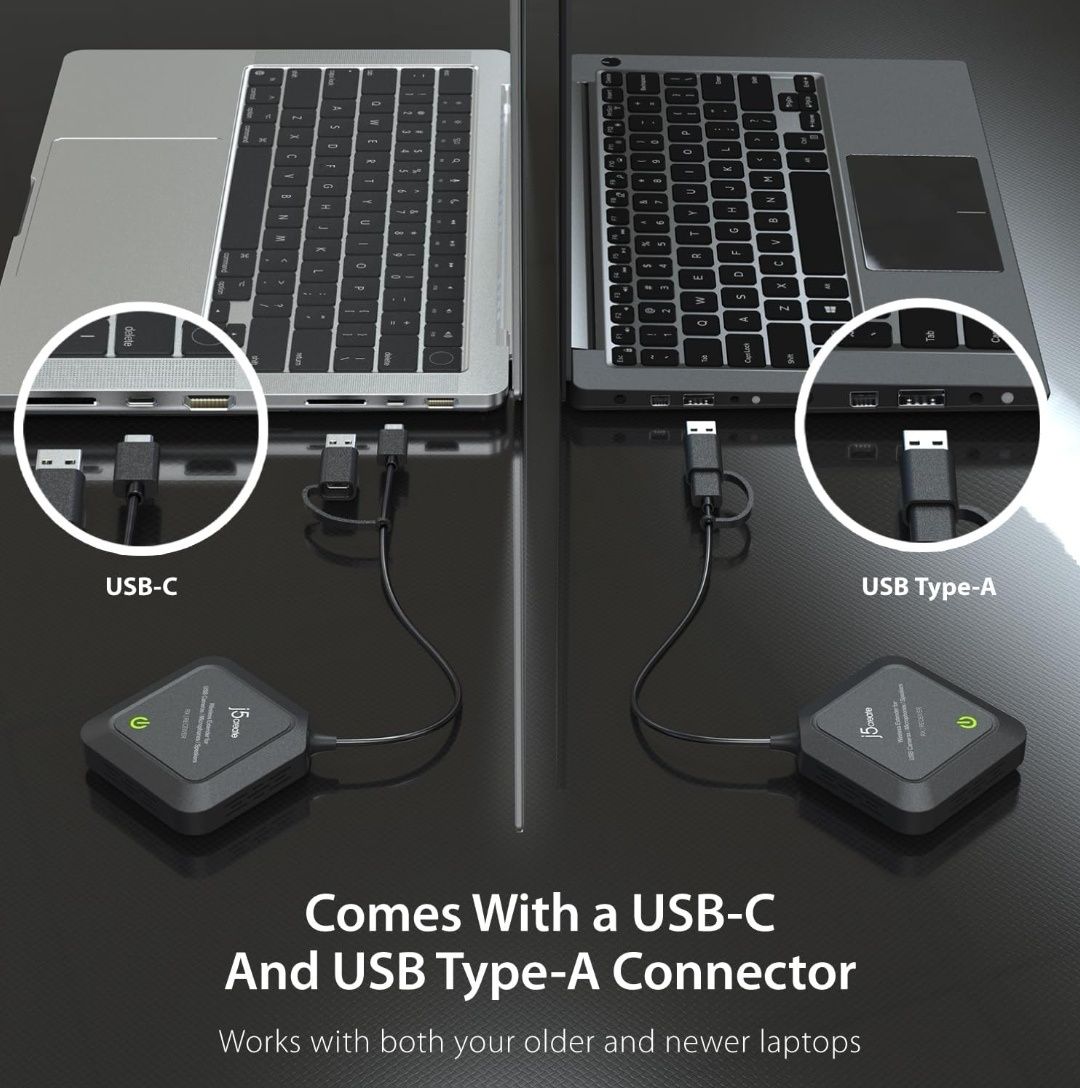 j5create Bezprzewodowy przedłużacz do kamery internetowej USB