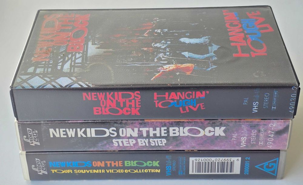 Kaseta Wideo VHS - New Kids on the Block ( 3 kasety)