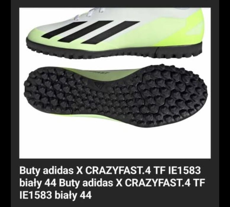 Buty sportowe rozm.44 Adidas X CRAZYFAST.4 TF