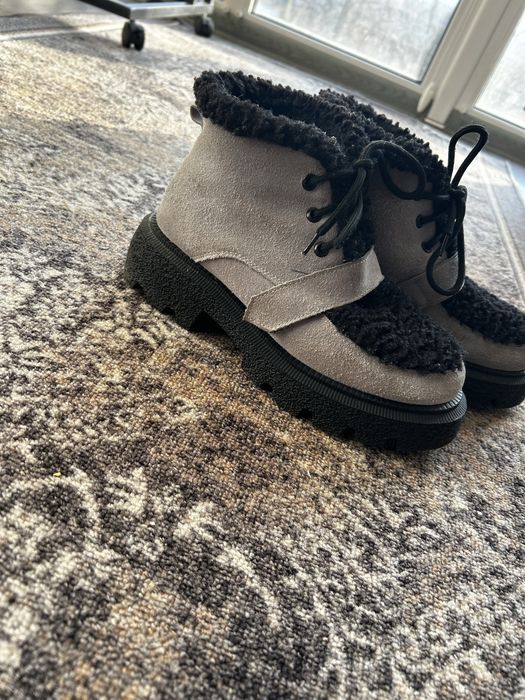 Зимові ботінки натуральна замша