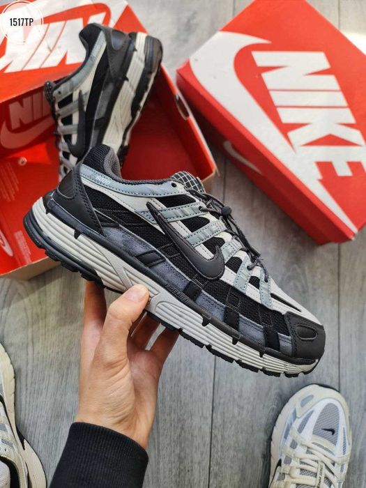 Чоловічі кросівки Nike P-6000 чорний з сірим 1517TP ЗНИЖКА