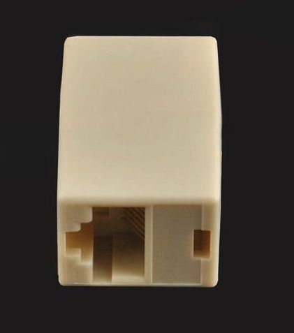 Łącznik Modularny Beczka Adapter Wtyku Rj45 8P8C, 2 sztuki