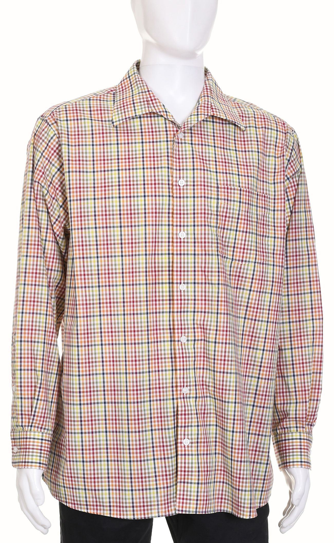 WALBUSCH COMFORT FIT koszula męska w kratkę bawełna non iron XL 43 44