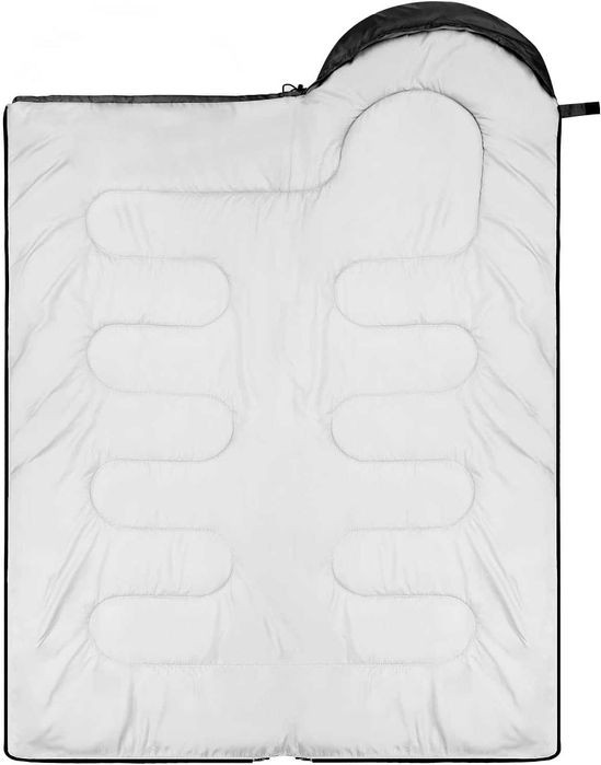 Śpiwór outdoorowy na kemping: Sportneer 3-4 pory roku 220x75cm