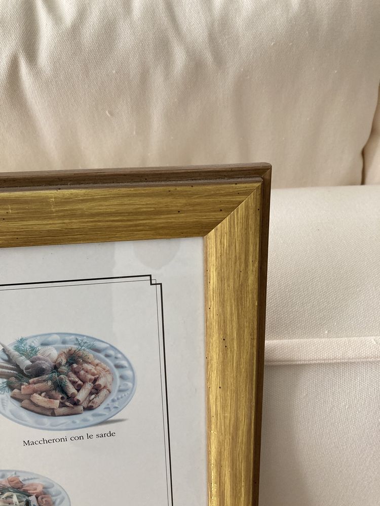 Quadro  ideal para  cozinha , com varias sugestoes de pratos