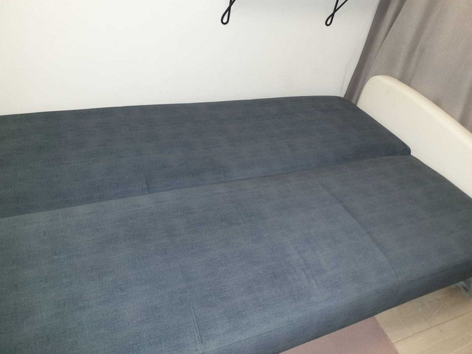 Wersalka szara biala 208 cmx118 cm