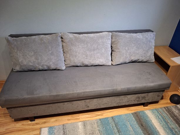 Sofa Black Red White