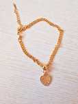 Pulseira Dourada com Pingente Coração