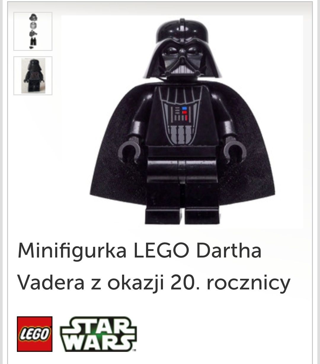 Lego Star Wars Darth Vader z okazji 20 rocznicy