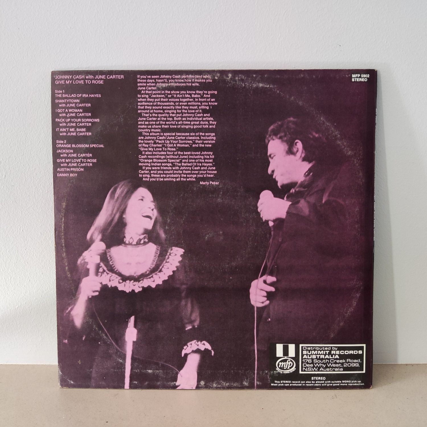 Johnny Cash With June Carter (Australia) Disco de Vinil (vinyl)