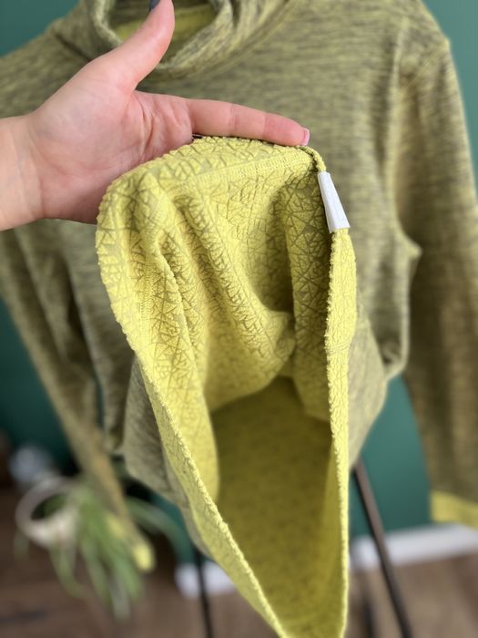 Golf sweter dwustronny zielony żółty green yellow Wed’ze