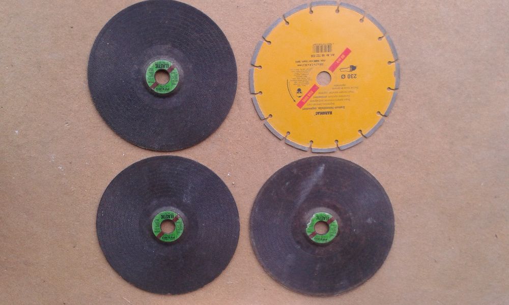 4 discos de corte de pedra 230mm novos