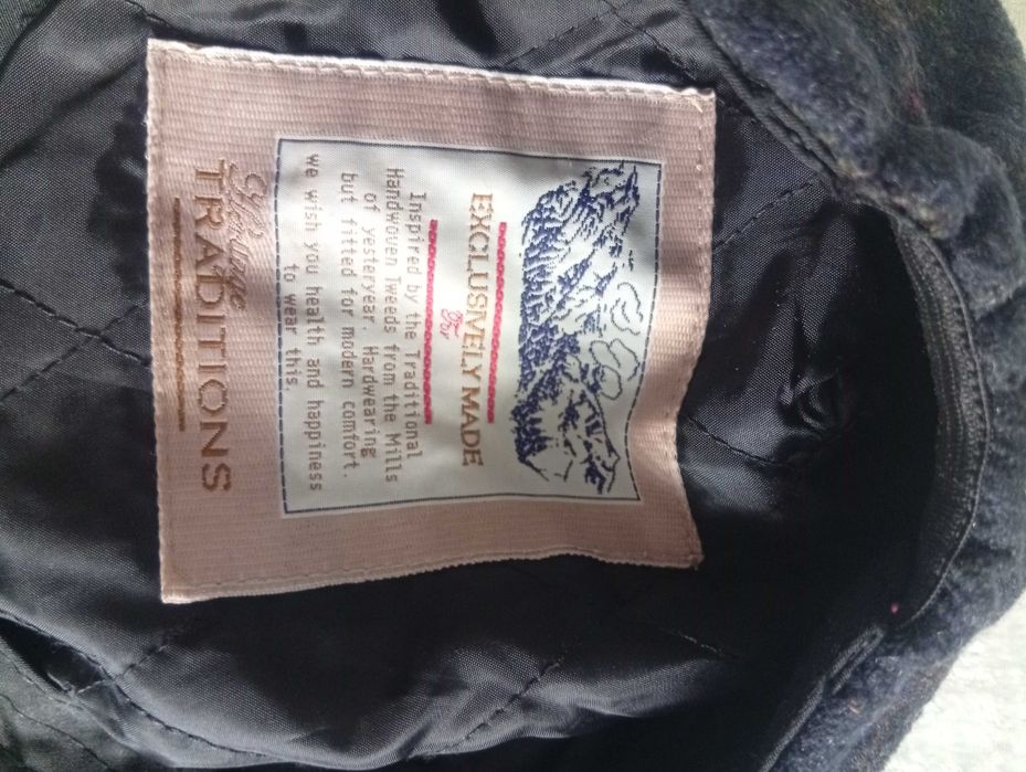 Heritage Traditions kaszkiet wełniany w kratę