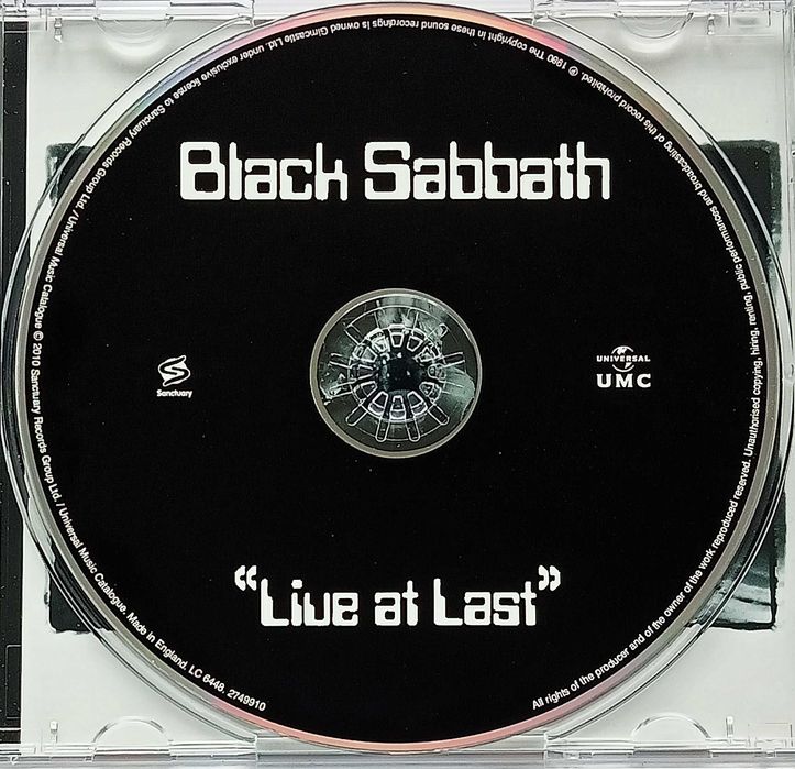 Black Sabbath – Live At Last CD 1980