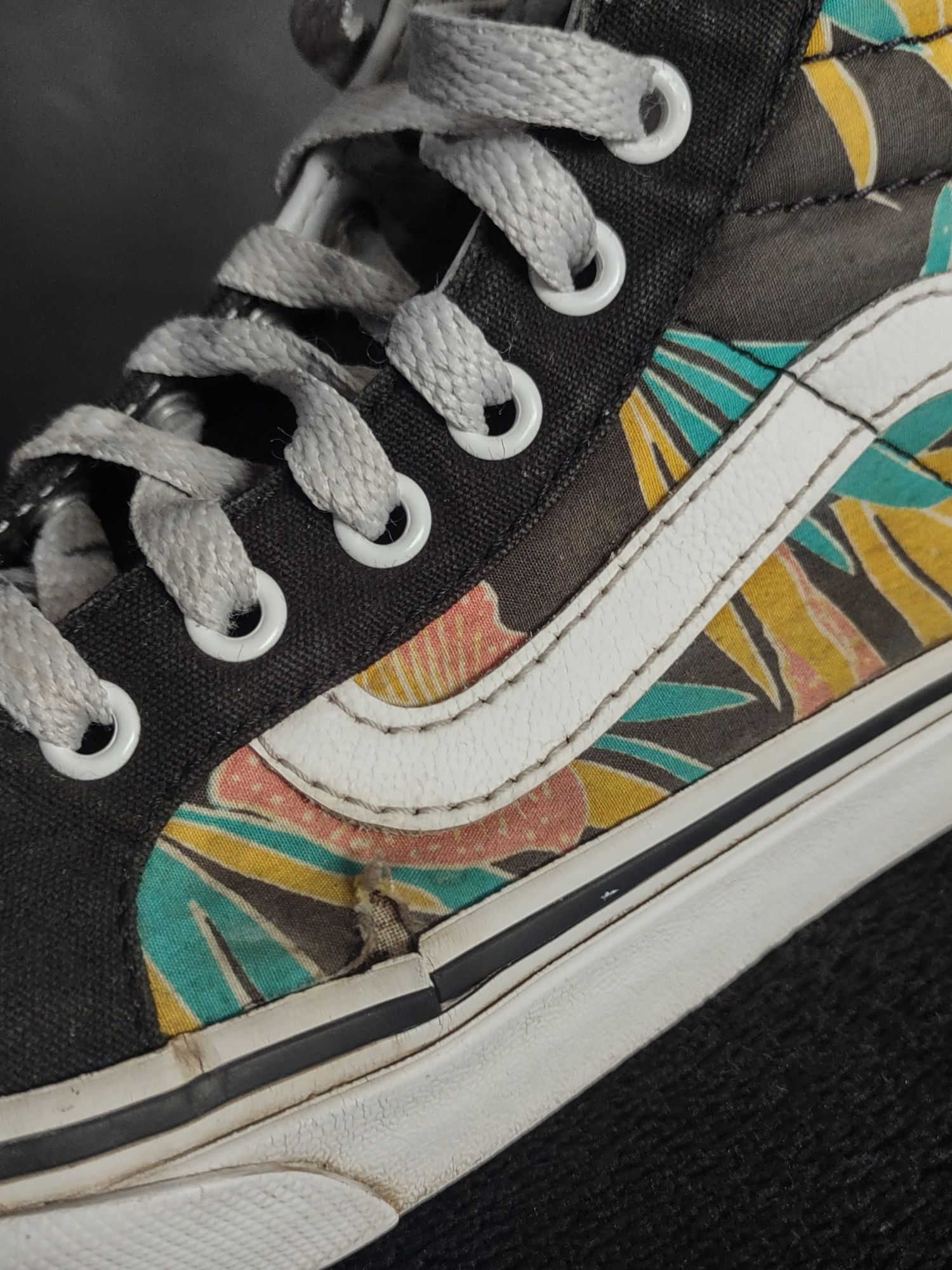 Trampki / sneakers Vans sk8-hi slim tropical leaves