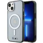 Etui Bmw Silver Ring MagSafe na iPhone 14 Plus - przezroczyste