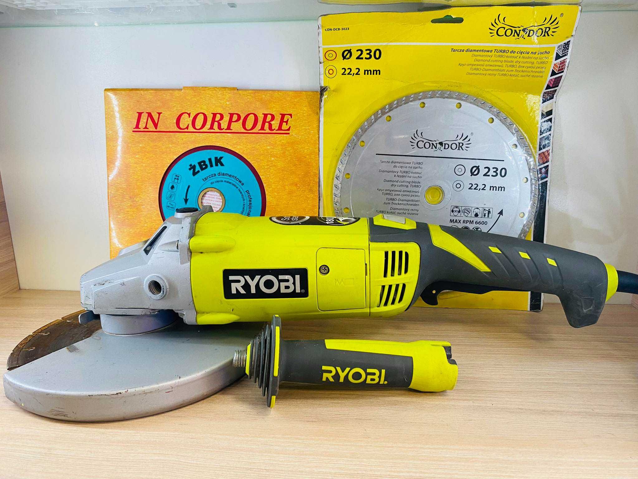 Ryobi Szlifierka kątowa 2000W 230mm EAG2000RS | Tarcze |