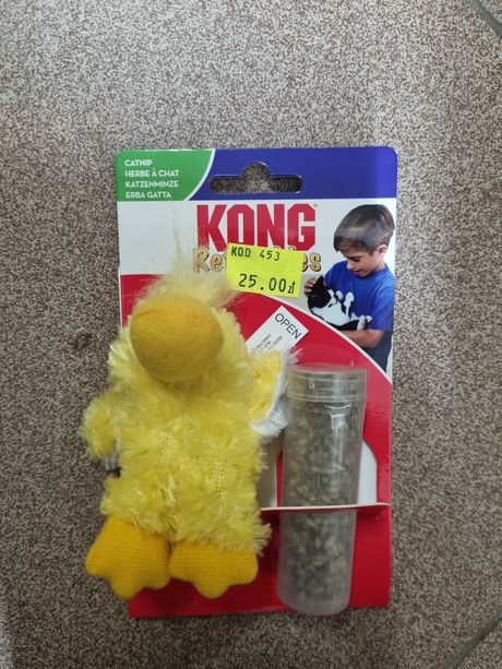 Zabawka dla kota Kong refillables Kaczka