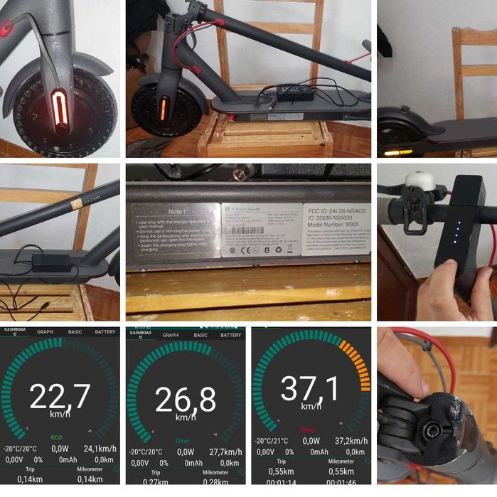 Scooter/Trotinete Xiaomi M365 Pro 300W com 25km de autonomia e 37 kM