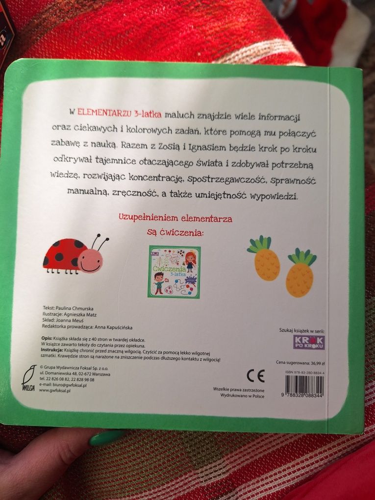 Krok po kroku elementarz 3 latka Paulina Chmurska