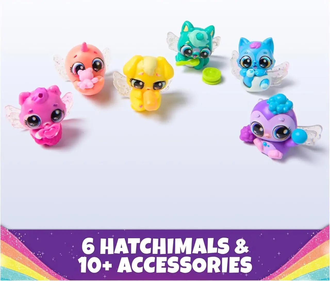 Набор хачималс 6 фигурок в яйцах Hatchimals Alive Rainbow Hatchery