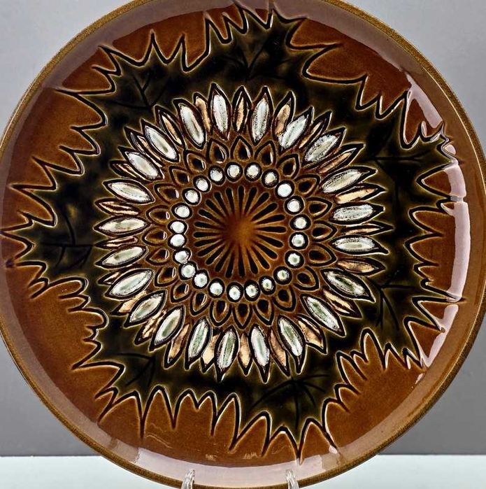 Ceramiczna patera Parzenica lata 70te wytwórnia Kravsko Czechosłowacja