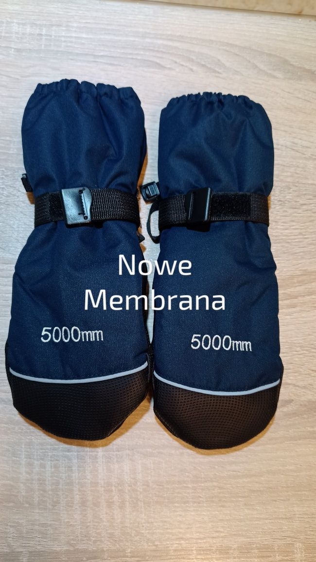 Śliczne nowe rękawiczki zimowe narciarskie ocieplane, Membrana Cubus