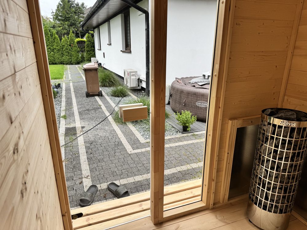 SAUNA ogrodowa elektryczna wifi HARVIA 3-5 osób montaż cały kraj