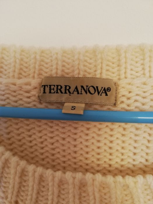 Sweterek ecru, nowy, terranova, rozmiar S