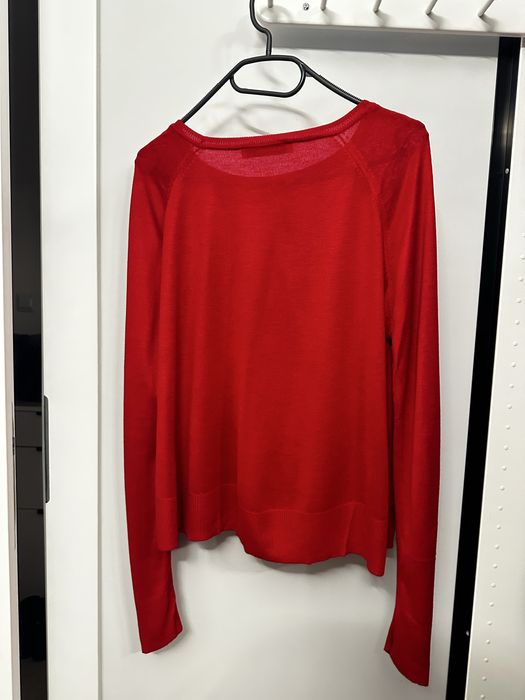 Czerwony sweter damski ZARA r.36